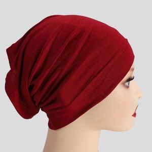 Maroon Standard hijab undercaps tube underscarf hijab bonnet headwrap hijab cap